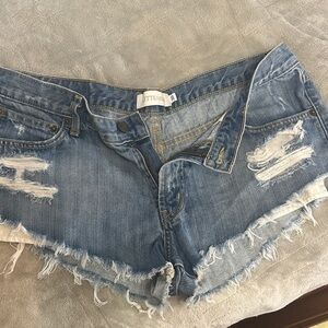 Kittenish Size 30 Distressed Denim Shorts